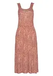BEACH TIME Letné šaty  ružová / hrdzavo červená