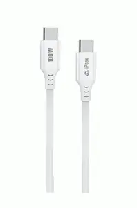 Kabel iPEAX TPU USB-C / USB-C 1,5M, 5A, 100W, bílá