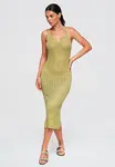 Dámské openwork midi šaty Ombre
