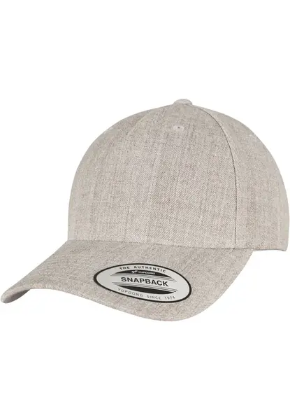 YP CLASSICS 5PANELOVÝ PRÉMIOVÝ ZAKRÝVANÝ Kšilt SNAPBACK CAP vřes šedý