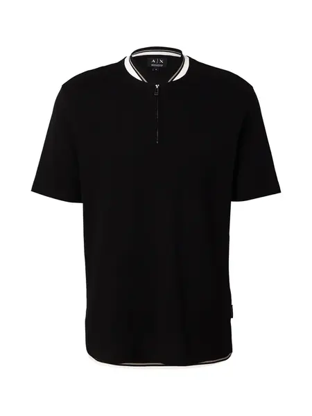 ARMANI EXCHANGE Tričko  hnedá / čierna / biela