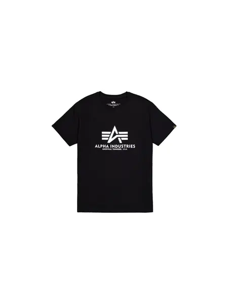 ALPHA INDUSTRIES Tričko  čierna / biela
