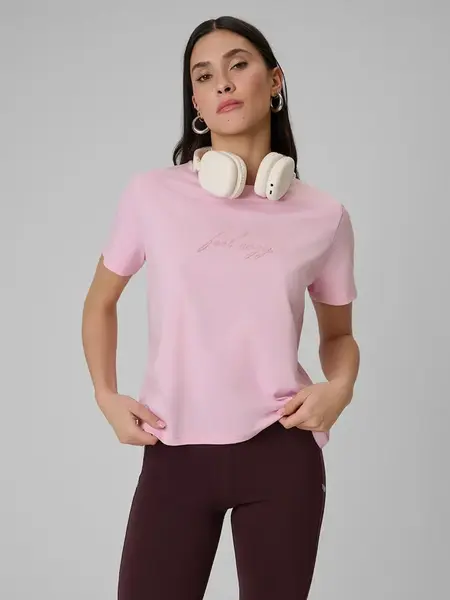 Dámské boxy tričko s potiskem 4f růžová l