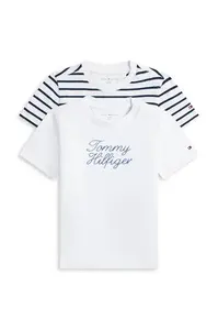 Tommy Hilfiger tričko dojčenské s bavlnou 2-pak