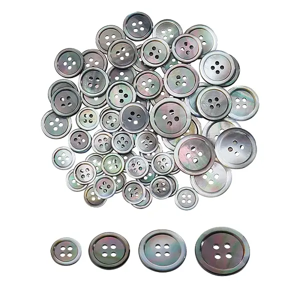 26Pcs 4 Style Natural Shell Buttons