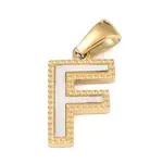Natural White Shell Alphabet Pendants