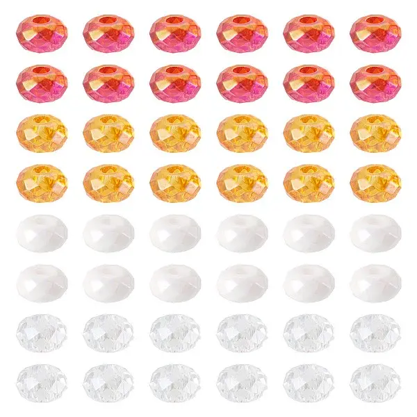 60Pcs 4 Colors Acrylic Beads