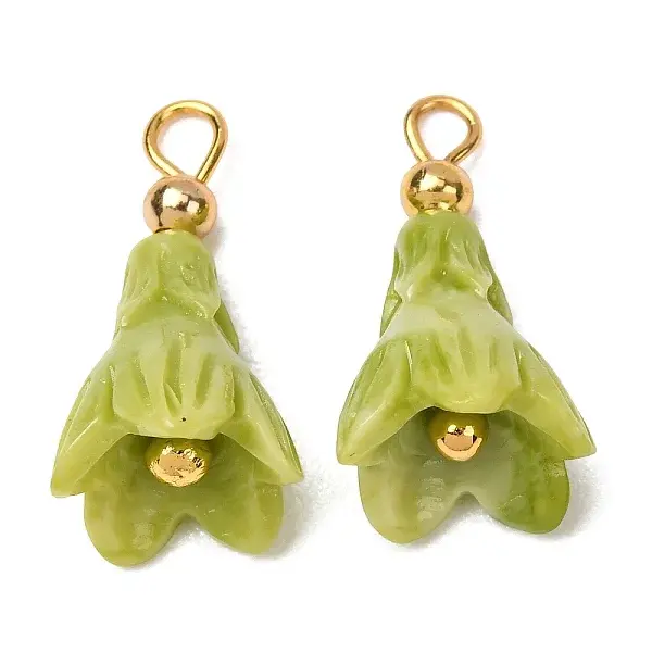 Dyed Synthetic Coral Pendants