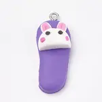 Handmade Polymer Clay Bunny Pendants
