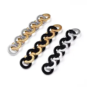 Handmade Opaque Spray Painted Acrylic Rolo Chains
