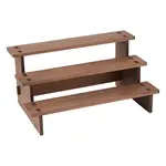 3-Tier Wooden Jewelry Organizer Display Risers
