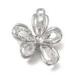 Brass Pave Cubic Zirconia Pendant Cabochon Settings
