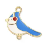 Rack Plating Alloy Enamel Bird Connector Charms