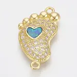Jewelry Brass Micro Pave Cubic Zirconia Links