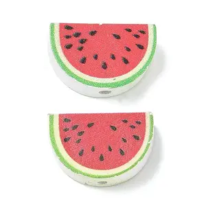 Summer Themed Printed Wood Beads