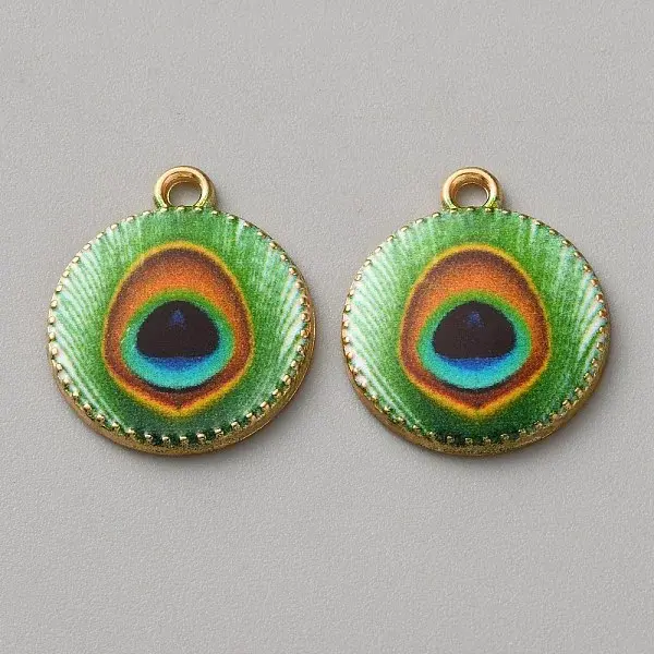 Printed Alloy Enamel Pendants