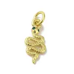 Real 18K Gold Plated Brass Pave Cubic Zirconia Pendants