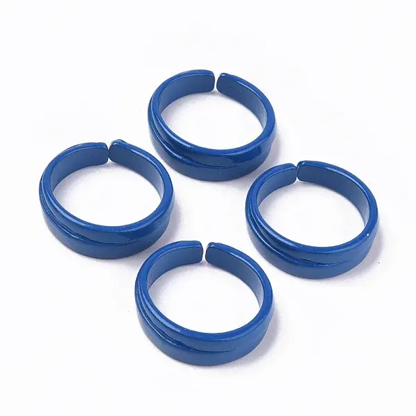 Spray Painted Alloy Cuff Rings
