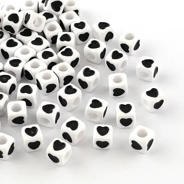 Opaque Acrylic European Beads