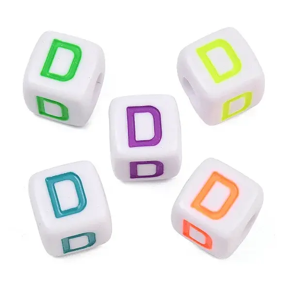 Opaque Acrylic Enamel European Beads