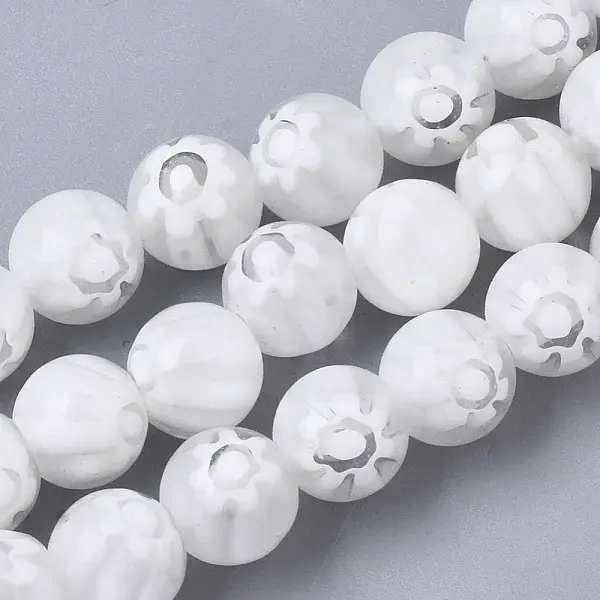Handmade Millefiori Lampwork Beads Strands