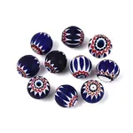 Handmade Millefiori Glass Round Beads