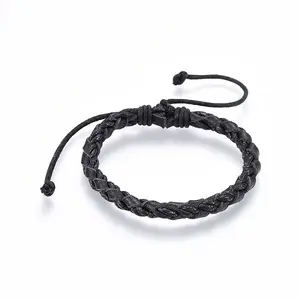 Braided Leather Cord Bracelets