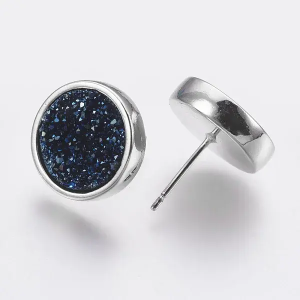 Brass Stud Earrings