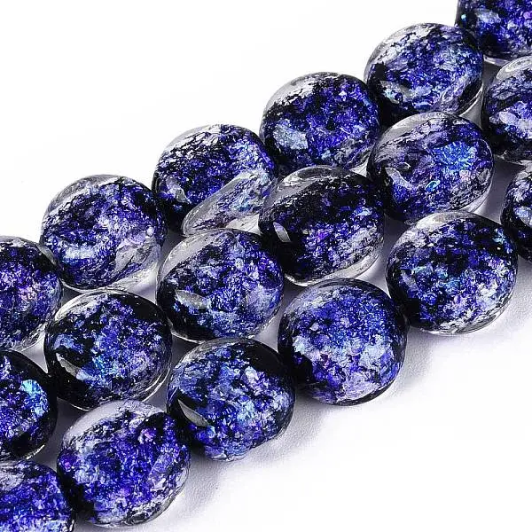 Handmade Foil Glass Beads Strands