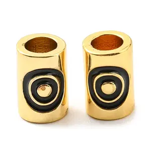 Brass Enamel Beads