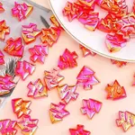 Christmas Rainbow Iridescent Plating Acrylic Beads
