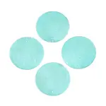 Spray Painted Natural Capiz Shell Connector Charms