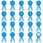 20Pcs Polyester Ribbon Brooches