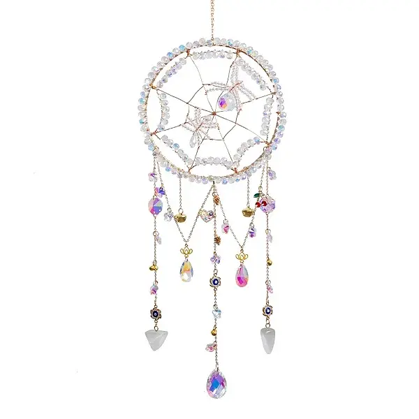 Spider Web & Spider Glass Beads Suncatchers
