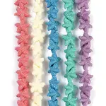 Synthetic Coral Dyed Carved Beads Strands