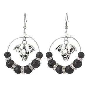 Brass with 304 Stainless Steel Dangle Earring