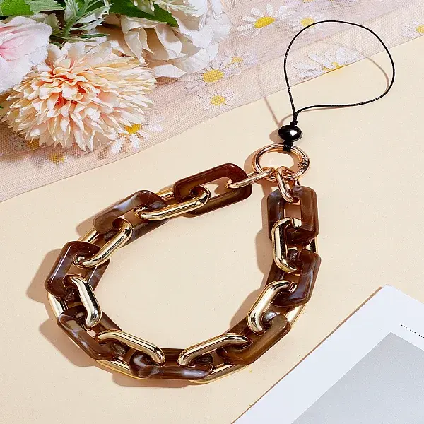 1Pc Alloy & Acrylic Mobile Straps