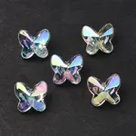 UV Plating Rainbow Iridescent Acrylic Beads