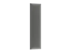 Čalúnený nástenný panel QUADRATTA 15x60 cm, sivý