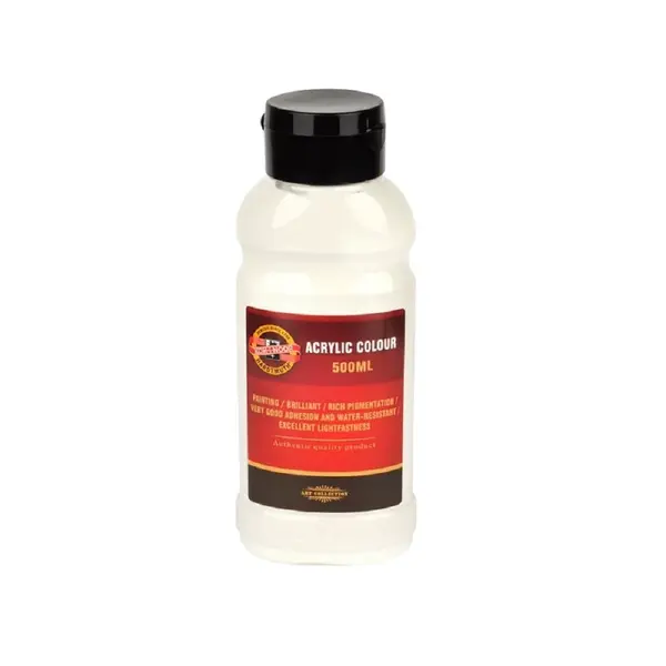 Akrylová farba 500 ml, biela