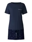 CALIDA Kraťasy  námornícka modrá / biela