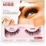 KISS True Volume Ritzy umelé mihalnice Natural Black 1 pár