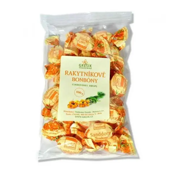 GREŠÍK Rakytníkové bonbóny 100 g