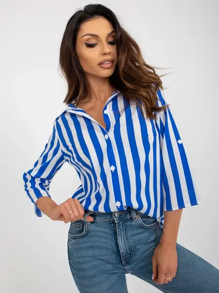 Blouse-LK-BZ-509300.70P-white-blue