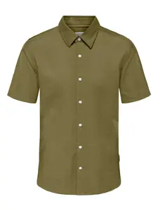Only & Sons Košeľa 'Cantley'  olivová