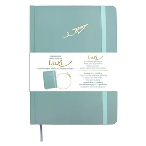 Baloušek Luxi - notes lamino A5, tečkovaný, ledově modrý