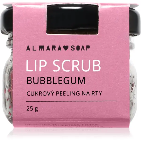Almara Soap Lip Scrub cukrový peeling na rty Bubblegum 25 g