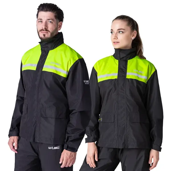 Moto pláštěnka W-TEC Rinstop černá-fluo XXL