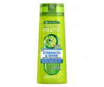 Posilující šampon pro všechny typy vlasů bez lesku a síly Garnier Fructis Strength a Shine Fortifying Shampoo - 250 ml + dárek zdarma