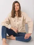 Béžová dámska košeľa s vreckami